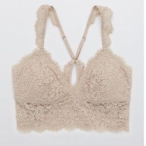 Aerie 🤍Eyelash Lace Racerback Bralette